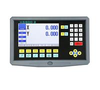 Kit de lecture numérique LCD DRO à 2 axes HS800-2, tour tournant, fraisage, affichage numérique et règle de grille d'encodeur à échelle S linéaire pour tour perceuse(450mm,0.001mm complete set)