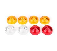 Kit de Lentille de Lampe de Clignotant Latéral 8Pcs Lumière Latérale de L'objectif Lentille de Remplacement D'objectif Convient pour 3 Series/Defender