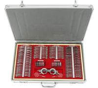 Kit de lentilles d'essai optiques, 266 pièces, mallette en aluminium durable, ROUGE