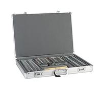 Kit de lentilles d'essai optiques avec monture métallique et étui en aluminium, haute transmission lumineuse, coffret d'optométrie complet pour usage professionnel