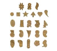 Kit de lettres de pyrographie sur bois - Kit de marquage avec outil d'impression à chaud | Outil de pyrographie sur bois en cuivre , chiffres et symboles Kit d'estampage sur bois, outils p