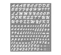 Kit de Lettres et Chiffres Adhésifs, Blanc