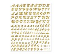Quattroerre Kit Lettres Adhésives, Doré