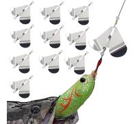 Kit de leurre Spinnerbait : modèle de lame rotative, design de flash de vibration, crochet aiguisé durable | Gamefish-Appât destiné au brochet, eaux intérieures côtières, sport