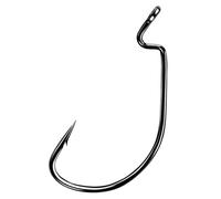 Kit de leurres à hameçons manivelle, 50 Corps Large et ardillon for Souples Queue en T, Acier Haute teneur Carbone for la pêche Ligne mer(1#)