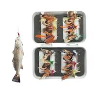 Kit De Leurres De Pêche - Leurres Artificiels en Forme De Papillon À Pêcher | pour Le Camping - pour lac, rivière, Lancer, Voyage, Camping, traîne, Black-Bass, la Truite et Le Poisson-Chat