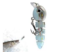 Kit de leurres de pêche pour eau douce et eau salée, appâts nageurs multi-articulés à couler lentement, leurres de pêche réalistes pour poisson-chat, bar, truite, snappe