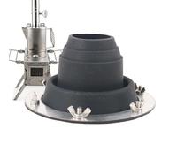 - Kit de levage de cuisinière, cric de cuisinière | Kit de extraction de toit haute température | Poêle à bois de chauffage, aération, évacuation de fumée, protection anti-brûlure pour abris, cloches