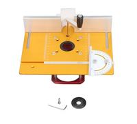Kit de levage de routeur et plaque d'insertion de table pour le travail du bois, base de plage de levage de 0 à 54 mm compatible avec les fraiseuses de 64 à 65 mm, alliage
