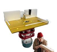 Kit De Levage De Table De Toupie, Système De Levage De Toupie En Alliage D'aluminium For Machine De Gravure Sur Bois De 64 À 65 Mm De Diamètre(Gold)
