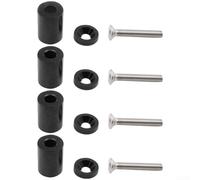 Kit de levage d'entretoises de capot de moteur en alliage d'aluminium pour une meilleure ventilation et dissipation de la chaleur avec design style course pour plusieurs modèles de voiture (noir)