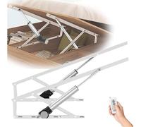 Kit de levage électrique pour lit - Capacité de 600 kg - Boîte de rangement robuste avec télécommande - 2 mécanismes de levage électriques pour lit et canapé - Économie d'espace - Blanc - 150 cm