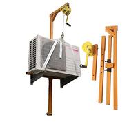 Kit de Levage pour climatiseur extérieur : treuil Manuel autobloquant 10/15/20 m + Support Pliable + Corde de 20 m pour Une Installation Facile du climatiseur + Outil de