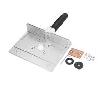 Kit de levage pour fraiseuse en alliage d’aluminium, plaque d’insertion pour table de fraiseuse à rotation de 180°, planche d’insertion multifonctionnelle pour le travail du bois