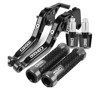 Kit de Levier de Remplacement pour Honda CBF1000 CBF 1000 2006 2007 2008 2009 Leviers d'embrayage De Frein Réglables De Moto Pliants 7/8 "22 MM Poignées De Guidon Extrémités(Titanium)