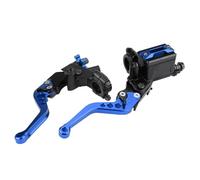 Kit de Leviers de Frein de Moto Universels, 7/8 Pouces (22mm), en Aluminium CNC Durable pour une Installation Facile, 1 Paire (BLUE)