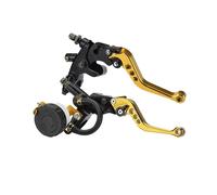 Kit De Leviers De Frein Et D'embrayage Réglables Pour Moto,Universel,Cnc,Intervalles Maître,Réservoir,Pour Yamaha,Kawasaki,7/8 Pouces,22mm,Guidon - Type Or