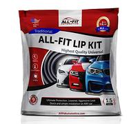 Kit de lèvre ALL-FIT d'origine, lèvre de spoiler universelle, lèvre de spoiler la plus durable à coller et à visser, spoiler avant tuning, lèvre en caoutchouc, 3M, 2,7 m, couleur noire, taille L 8,9