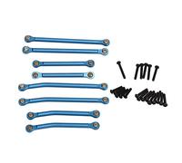 Kit de liaison de tige Ningyiyan RC, pour Traxxas 1/18, liaison d'engrenage en alliage en aluminium, ensemble de tiges de liaison de dégagement à haut poids, pièces de mise à (Bleu)