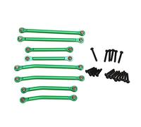 Kit de liaison de tige Ningyiyan RC, pour Traxxas 1/18, liaison d'engrenage en alliage en aluminium, ensemble de tiges de liaison de dégagement à haut poids, pièces de mise à (Vert)