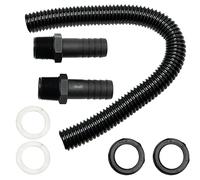 Kit de liaison de tuyau de citerne d'eau, kit de liaison de baril de pluie, deux raccords de réservoir filetés mâles (un tube)