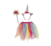 Kit de licorne multicolore - PTIT CLOWN - Accessoire déguisement adulte - Polyester - 24x18x7cm