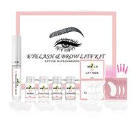 Kit de Lifting des Cils, Layhou Kit de rehaussement de cils Kit de permanente de cils Extensions de cils de curling professionnel Ondulation permanente de curling semi-permanent adaptée au salon