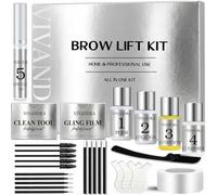 Kit de lifting des sourcils - Kit de lifting professionnel pour la maison - Pour sourcils plus denses et plus épais - Facile à utiliser - Résultats immédiats et durables