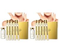 Kit de lifting par fils tenseurs coréens, sérum visage doré au collagène actif, fils de soie, fil de collagène résorbable, lisse les ridules, atténue les rides, convient à tous les types de peau