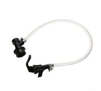 Kit de ligne de bière transparent avec robinet de pique-nique et pinces pour verrouillage à boule Cornelius Keg Home Brewing Tube en PVC (101,6 cm)