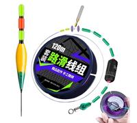 Kit de Ligne de Pêche avec Flotteur Automatique - Bobber Haute Sensibilité 120 m,Ligne de pêche à flotteur prémontée - Pour Pêcheur Débutant Pêche Eau Douce Et Salée Kayak Lac Rivière Berge Et