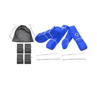 Kit de lignes de délimitation de volleyball de plage robuste avec sangle en nylon solide et ancrages métalliques sécurisés pour marquage flexible dans les sports de plein air pour les sessions (D)