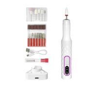 Kit de lime à ongles électrique professionnelle portable, 15 000 tr/min, outil de manucure et pédicure, kit professionnel de perceuse à ongles pour le toilettage, le meulage, le polissage et la mise
