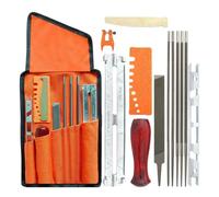 Kit de Lime pour Tronçonneuse - Kit de 14 Limes pour Tronçonneuse,Fournitures Pour Réparations Temporaires Entretien Travail Du Bois Extérieur Ferme Jardin Allée Terrasse