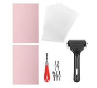 Kit de Linogravure, Complete Gravure et Impression Set avec Rouleau en Caoutchouc, 6 Têtes de Coupe, pour DIY Scrapbooking et Cadeaux Personnalisés Couteau à Scuplturer, Gomme à Graver pour Tampon