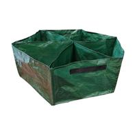 Kit de lit de jardin surélevé en tissu - Parterre surélevée divisé en 6 grilles, lits surélevés en tissu résistant de 27 gallons | Sacs de culture de jardin multifonctionnels imperme