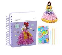 Kit De Loisir Créatif Poking Art, Activité Princesse Avec Autocollants Et Peinture, Jeu Éducatif Pour Filles Voyage Scolaire Avion Voiture, Voyage Avion Voiture Maternelle Préscolaire Classe