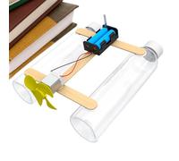 Kit de loisirs créatifs, jouet catamaran éducatif stable - Kit scientifique en bois avec vent électrique - Pour débutants, motricité fine, pratique et pensée logique