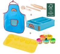 Kit de Loisirs Créatifs ROBA x Play-Doh - 6 Pots de Pâte à Modeler + Tablier + Tapis 3D et Accessoires - pour Enfants dès 3 Ans