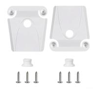 Kit de loquet de rechange pour glacières igloo de 50 à 165 litres, ensemble de verrous en plastique blanc avec poteaux et vis pour une fermeture sécurisée et une réparation facile des bacs à glace