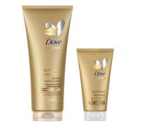 Kit de Lotions Autobronzantes Dove Summer Revived, Visage & Corps, Peaux Claires et Moyennes, Bronzage Progressif, Peau Lumineuse, 72H d'Hydratation, Avec Aloe Vera, 1x 200ml + 1x 75ml
