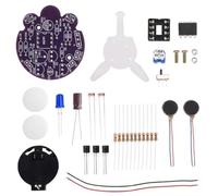 Kit de luciole photosensible - Robot mobile électronique - Kit de soudure - Lumière respiratoire - Amusant - Fabrication électronique (violet)