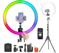 Kit de Lumière Anneau NEEWER SRP18C LED RGB 18"" avec Contrôle App et 18 Effets Scène