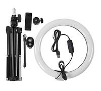 Kit de lumière annulaire LED Multifonction à intensité Variable de 10 ``, lumière de Remplissage de Photographie avec trépieds télécommande Bluetooth pour Studio vidéo de Maquillage
