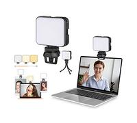 Kit de Lumière de vidéoconférence, Éclairage de Webcam avec Clip et Trépied, Lumière de Vidéo pour Travail à Distance, Appels Zoom, Auto-Diffusion, Télétravail, Diffusion en Direct Youtube TikTok