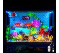 Kit de lumière LED compatible avec Lego 10366 Aquarium tropical (pas de modèle), variateur tactile, kit d'éclairage décoratif compatible avec les briques d'aquarium tropicales Lego
