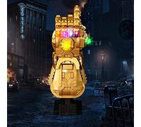 Kit de lumière LED compatible avec Lego 76191 Gant infini Marvel Super Heroes (pas de modèle), kit d'éclairage LED décoratif BrickBling pour gant Thanos Jouet créatif