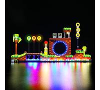 Kit de lumière LED pour kit de construction Lego Sonic Green Hill Zone 21331 (No Lego), BrickBling LED Kit d'éclairage pour Sonic Lego Ideas Jouet créatif Lumière décorative