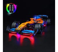 Kit de lumière LED pour Lego 42141 Technic McLaren Formule 1 Voiture de Course Télécommande Kit d'éclairage décoratif pour Lego McLaren Formule 1 - Pas de modèle Lego (Version télécommande)