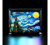 Kit de lumière LED pour Lego Vincent Van Gogh,The Starry Night 21333 (pas de modèle Lego inclus, seulement la lumière décorative) BrickBling Kit d'éclairage DIY pour Lego 21333 Ideas The Starry Night